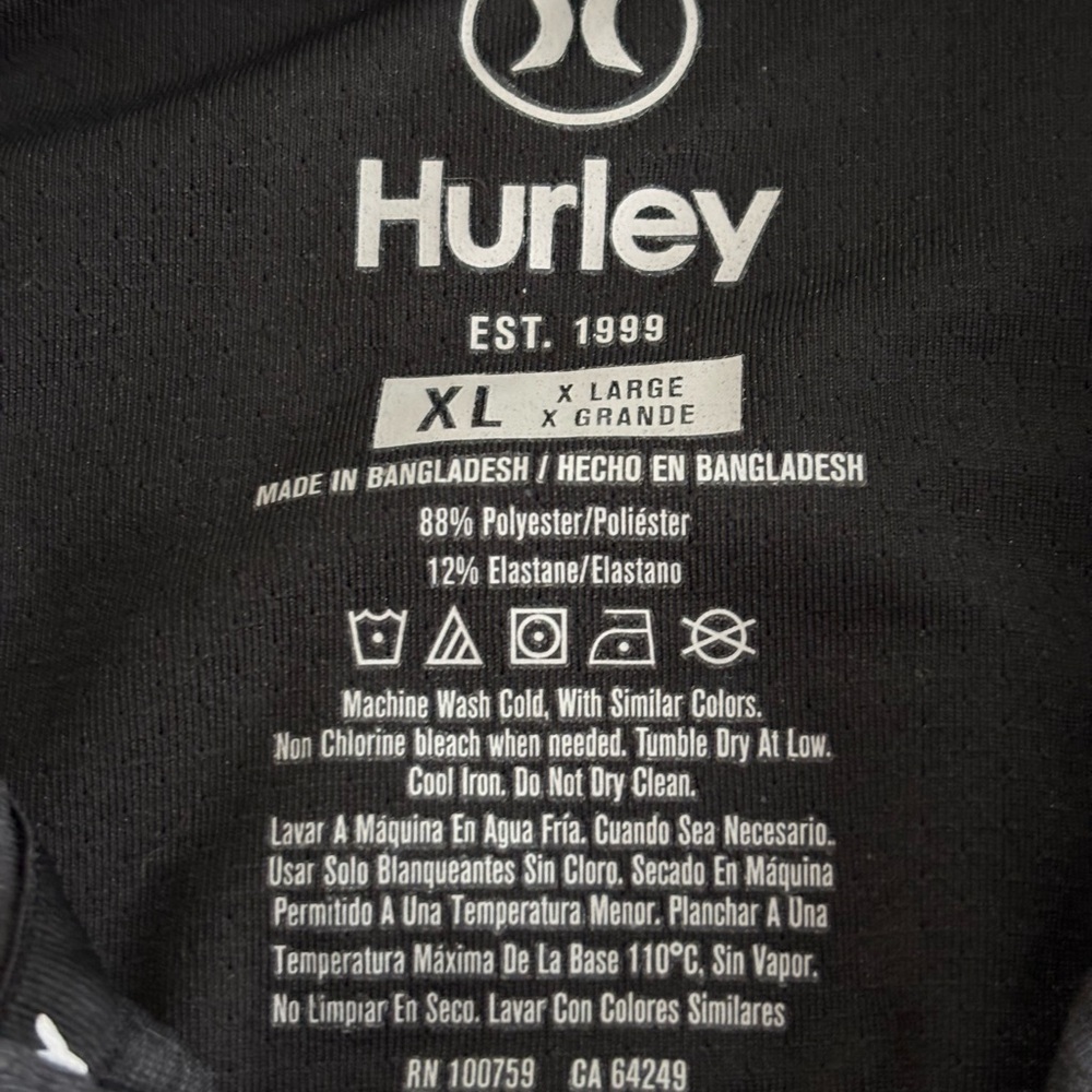 Hurley Charcoal Polo Shirt - Picture 4 of 7